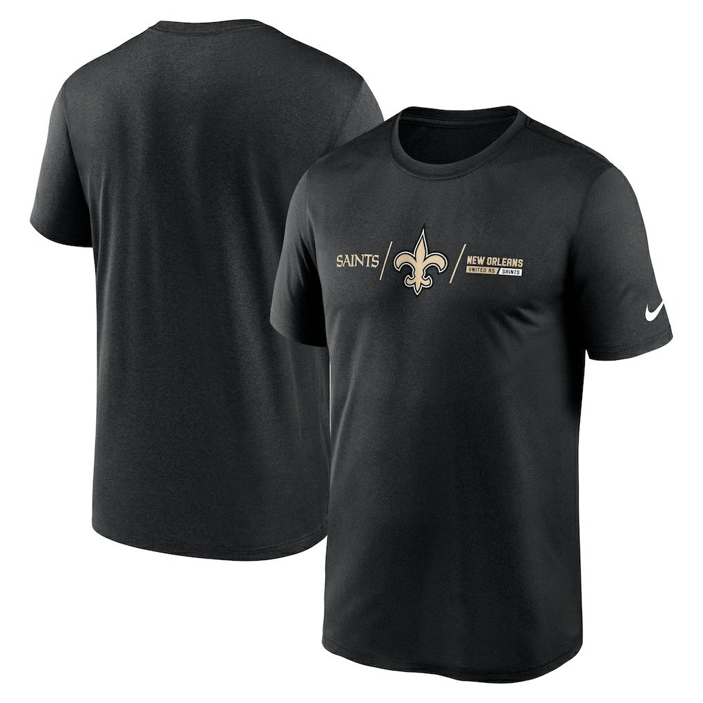 NFL New Orleans Saints Horizontal Lockup Legend Performance T-Shirt