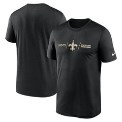 NFL New Orleans Saints Horizontal Lockup Legend Performance T-Shirt