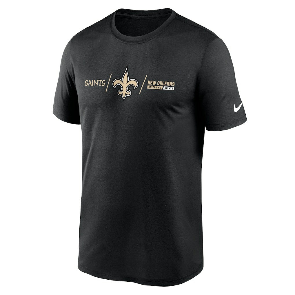 NFL New Orleans Saints Horizontal Lockup Legend Performance T-Shirt
