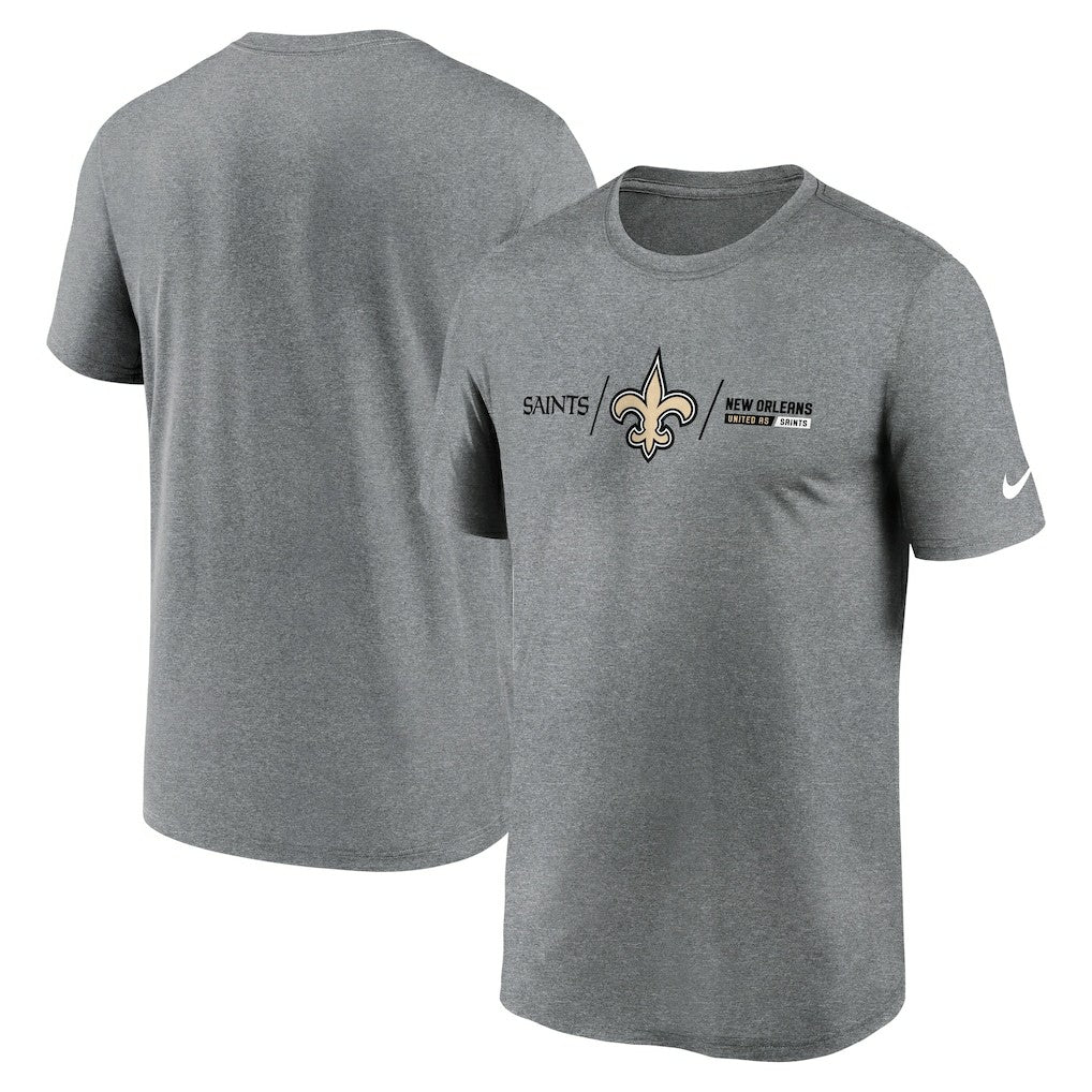 NFL New Orleans Saints Horizontal Lockup Legend Performance T-Shirt