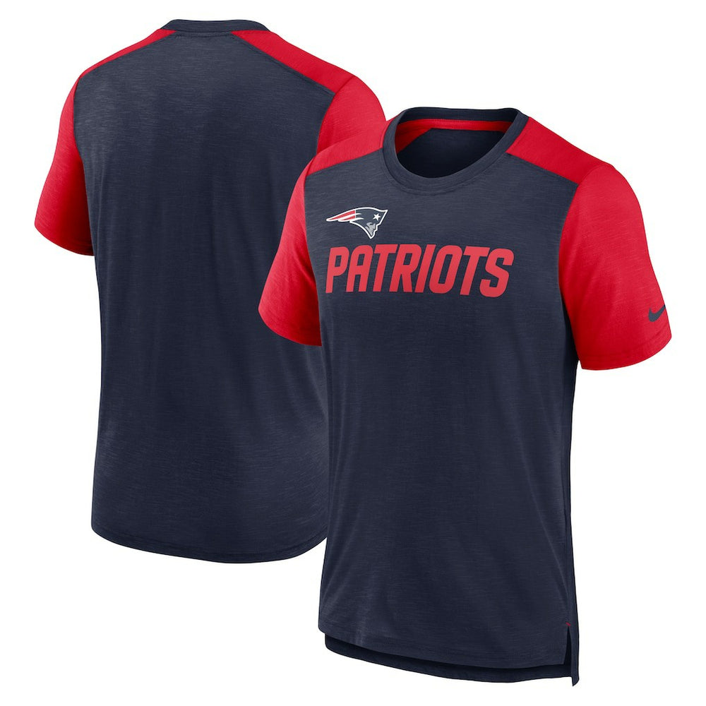 NFL New England Patriots Color Block Team Name T-Shirt