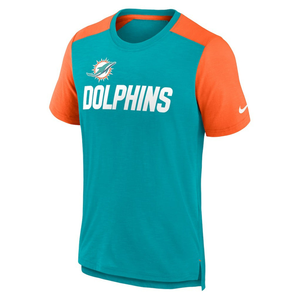NFL Miami Dolphins Color Block Team Name T-Shirt