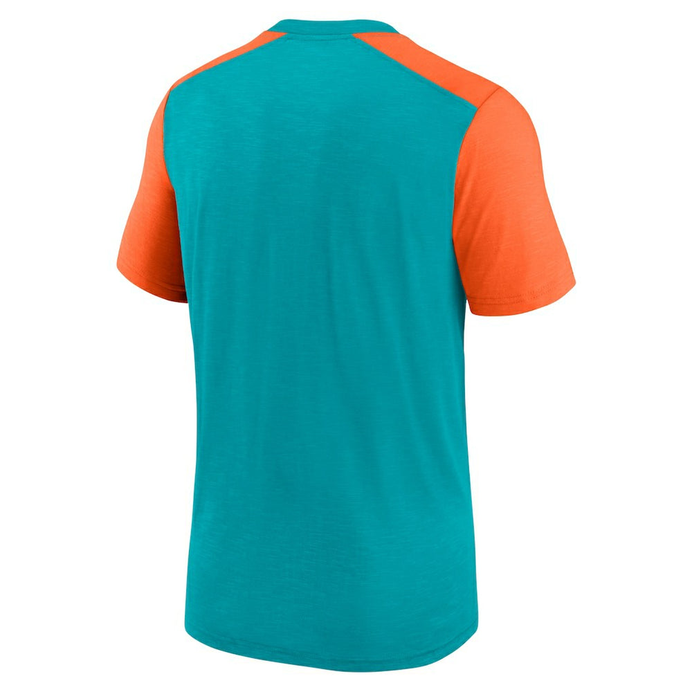 NFL Miami Dolphins Color Block Team Name T-Shirt