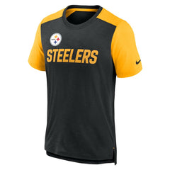 NFL Pittsburgh Steelers Color Block Team Name T-Shirt