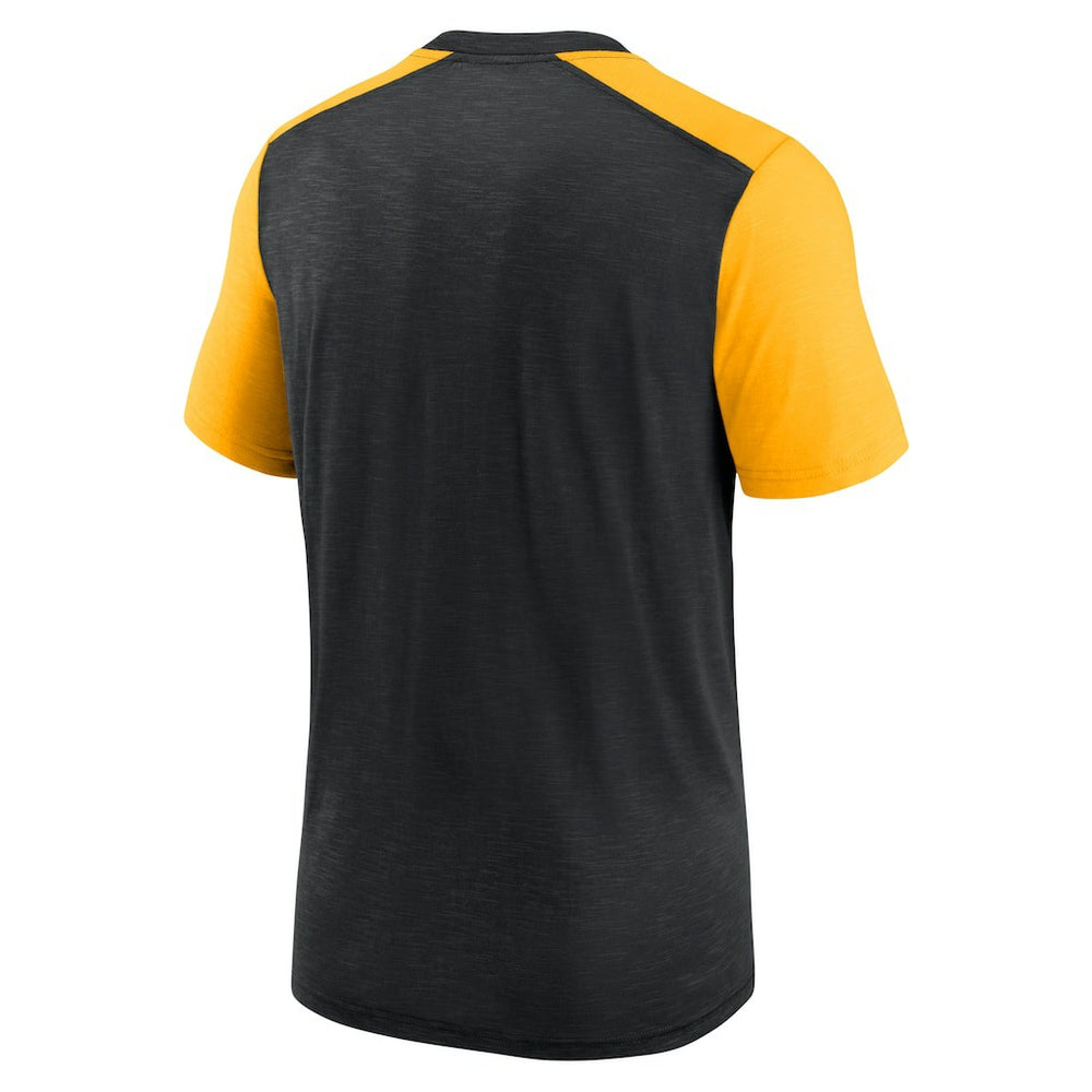 NFL Pittsburgh Steelers Color Block Team Name T-Shirt
