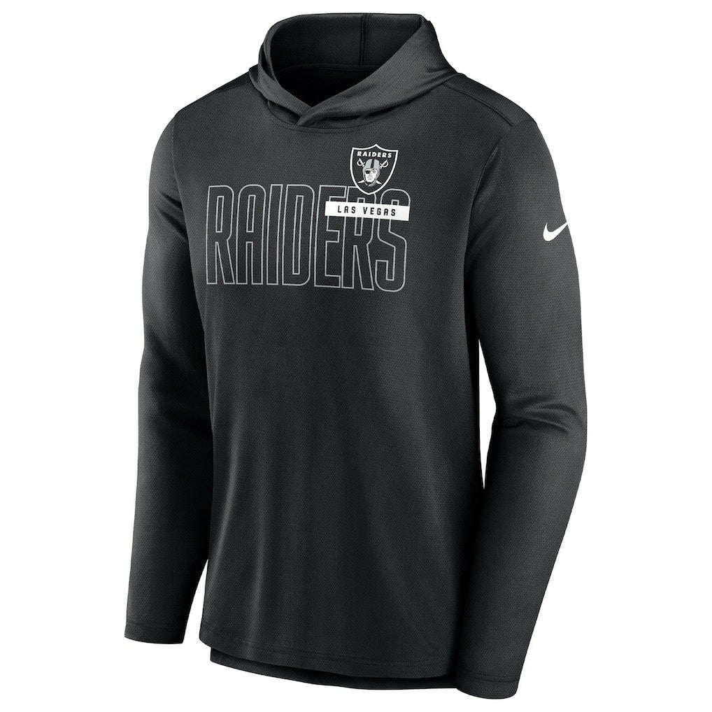 NFL Las Vegas Raiders Lightweight Performance Hooded Long Sleeve T-Shirt