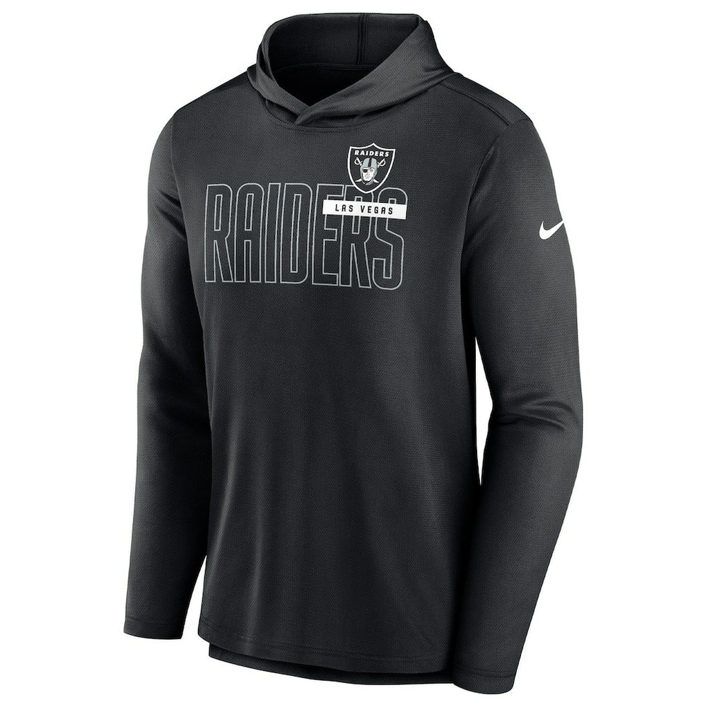NFL Las Vegas Raiders Lightweight Performance Hooded Long Sleeve T-Shirt
