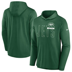NFL New York Jets Lightweight Performance Hooded Long Sleeve T-Shirt