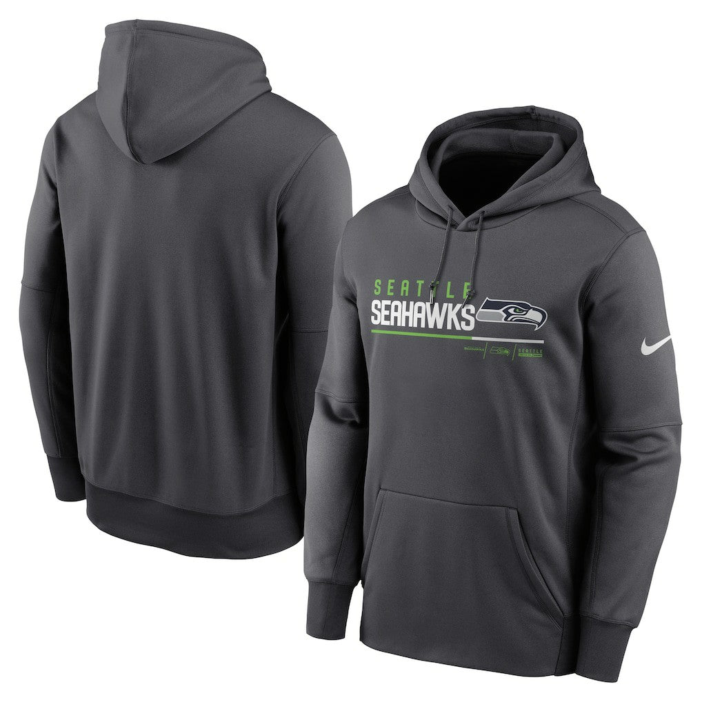 NFL Seattle Seahawks Prime Logo Name Split Pullover Hoodie
