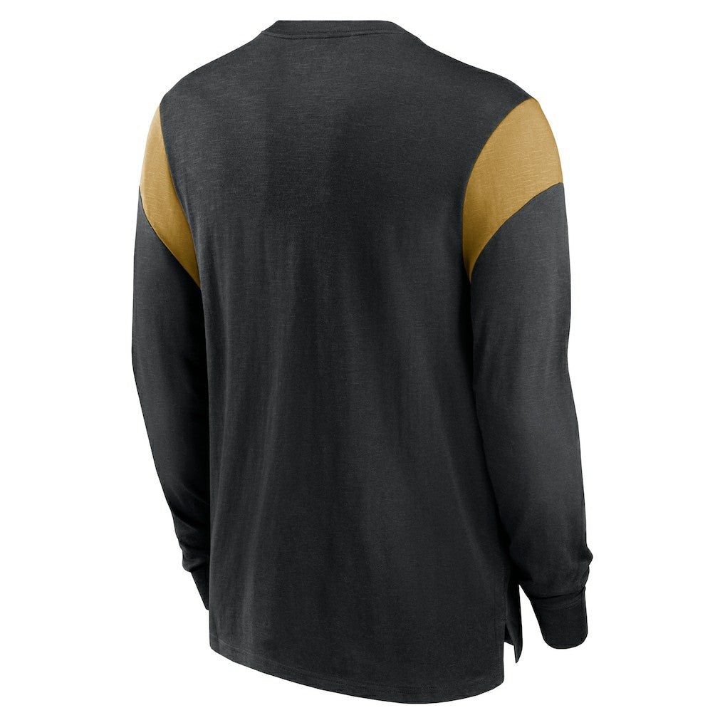 NFL New Orleans Saints Rewind Playback Helmet Long Sleeve T-Shirt