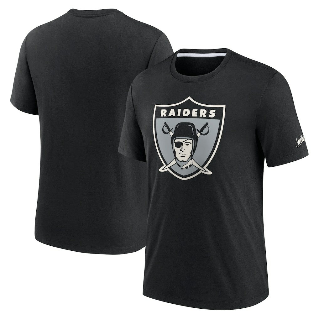 NFL Las Vegas Raiders Rewind Playback Logo Tri-Blend T-Shirt