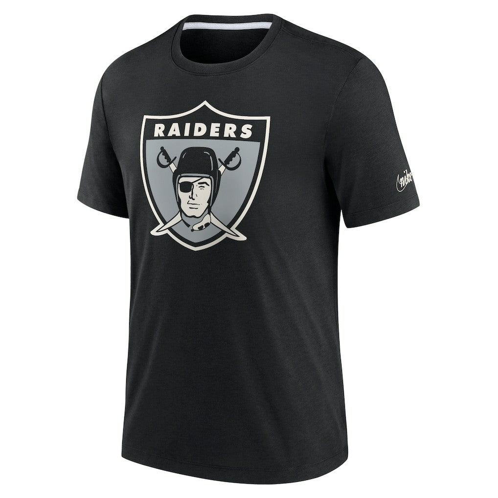 NFL Las Vegas Raiders Rewind Playback Logo Tri-Blend T-Shirt