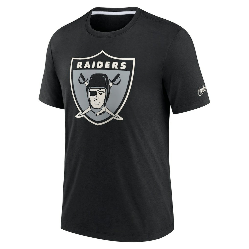 NFL Las Vegas Raiders Rewind Playback Logo Tri-Blend T-Shirt