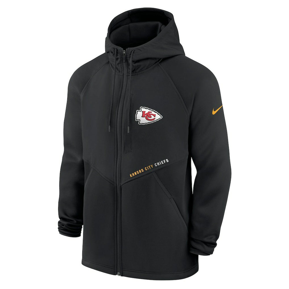 NFL Kansas City Chiefs Spacer Raglan Performance Full-Zip Hoodie