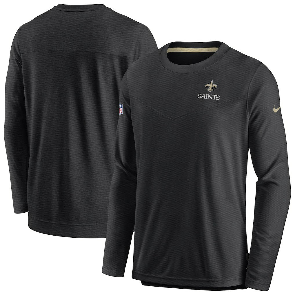 NFL New Orleans Saints Sideline Lockup Performance Pullover Sweatshirt