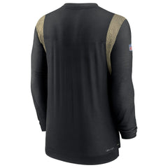 NFL New Orleans Saints Sideline Tonal Logo Performance Player Long Sleeve T-Shirt