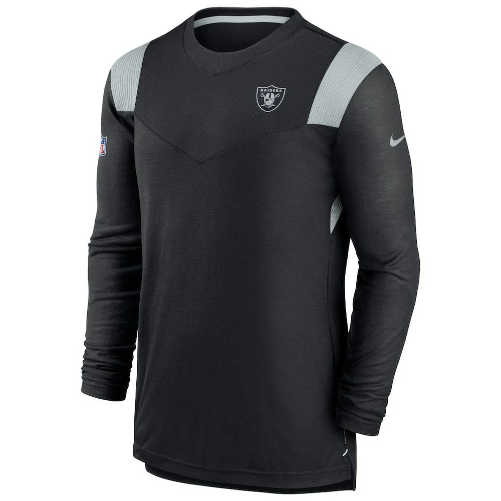 NFL Las Vegas Raiders Sideline Tonal Logo Performance Player Long Sleeve T-Shirt