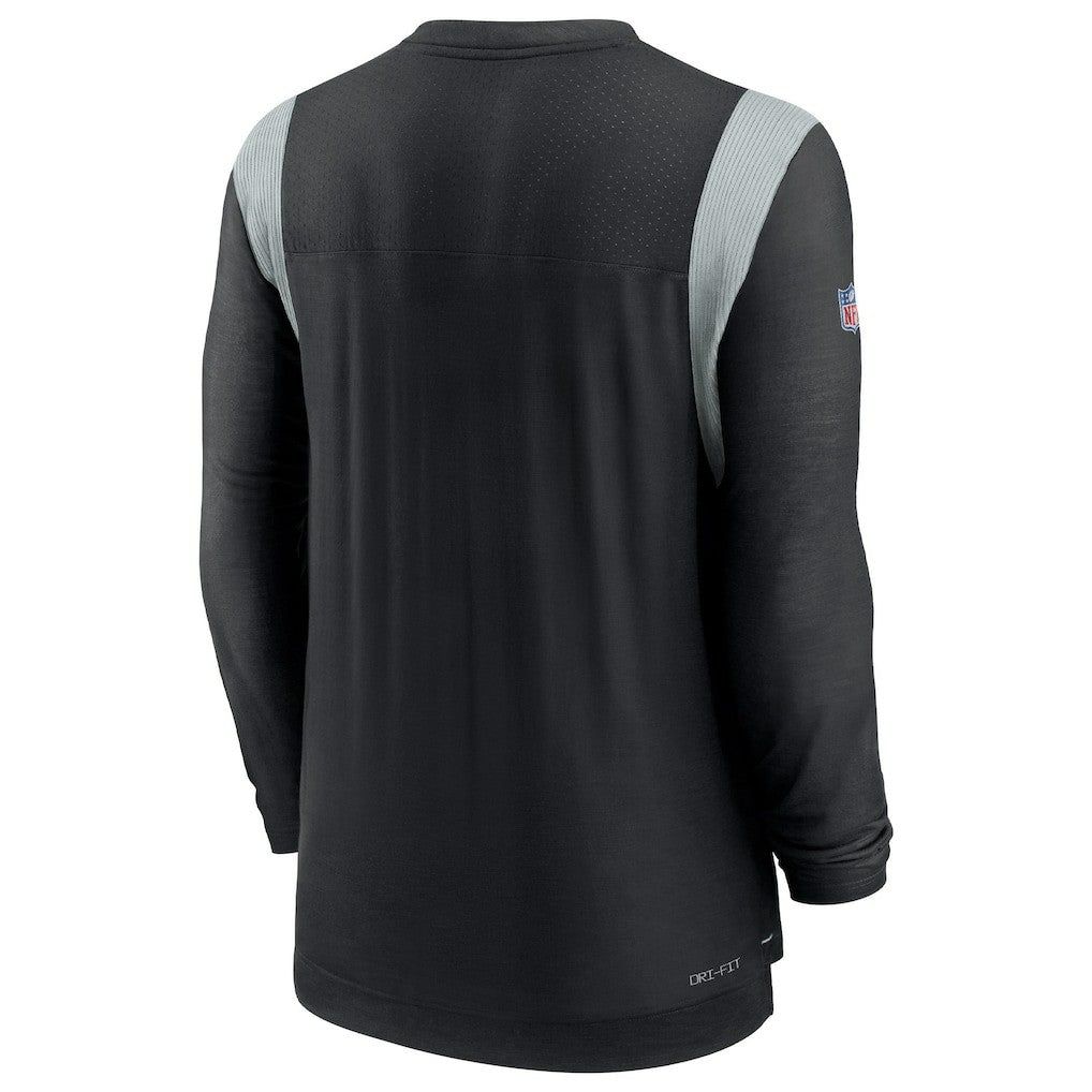 NFL Las Vegas Raiders Sideline Tonal Logo Performance Player Long Sleeve T-Shirt