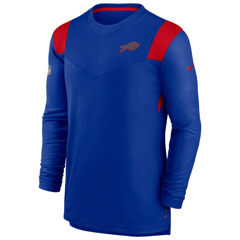 NFL Buffalo Bills Sideline Tonal Logo Performance Player Long Sleeve T-Shirt