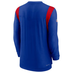 NFL Buffalo Bills Sideline Tonal Logo Performance Player Long Sleeve T-Shirt