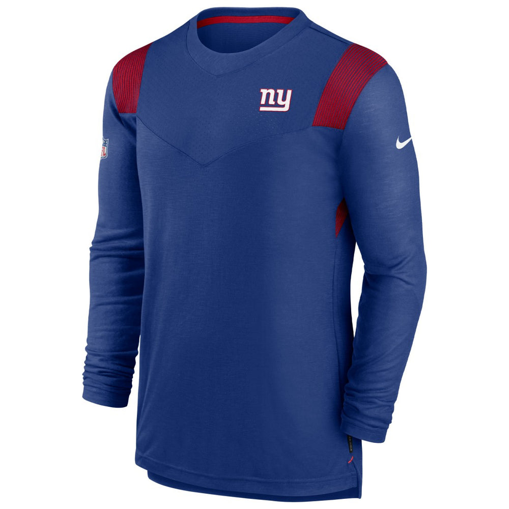 NFL New York Giants Sideline Tonal Logo Performance Player Long Sleeve T-Shirt