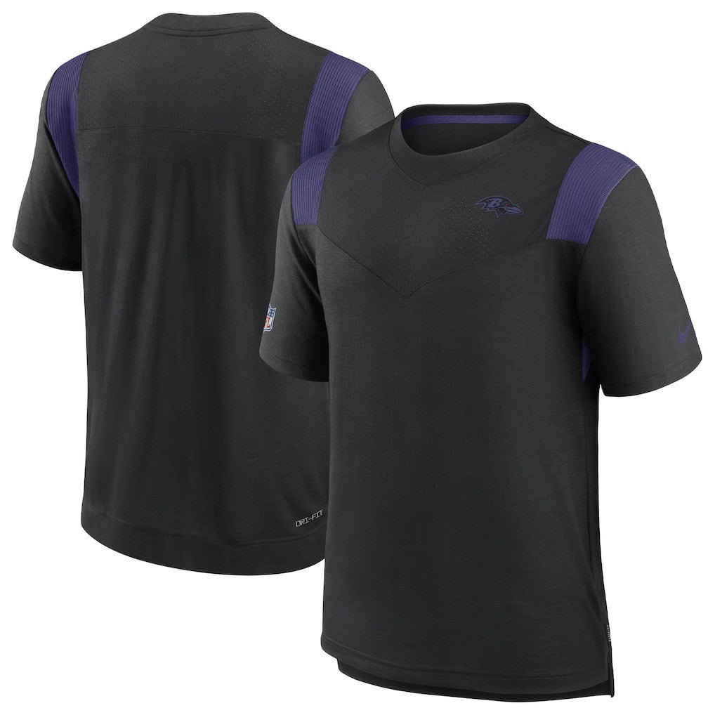 NFL Baltimore Ravens Sideline Tonal Logo Performance Player T-Shirt