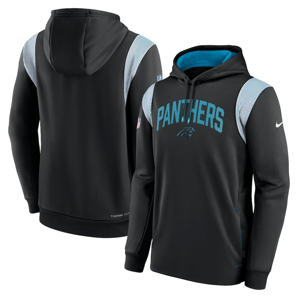 NFL Carolina Panthers Sideline Athletic Stack Performance Pullover Hoodie