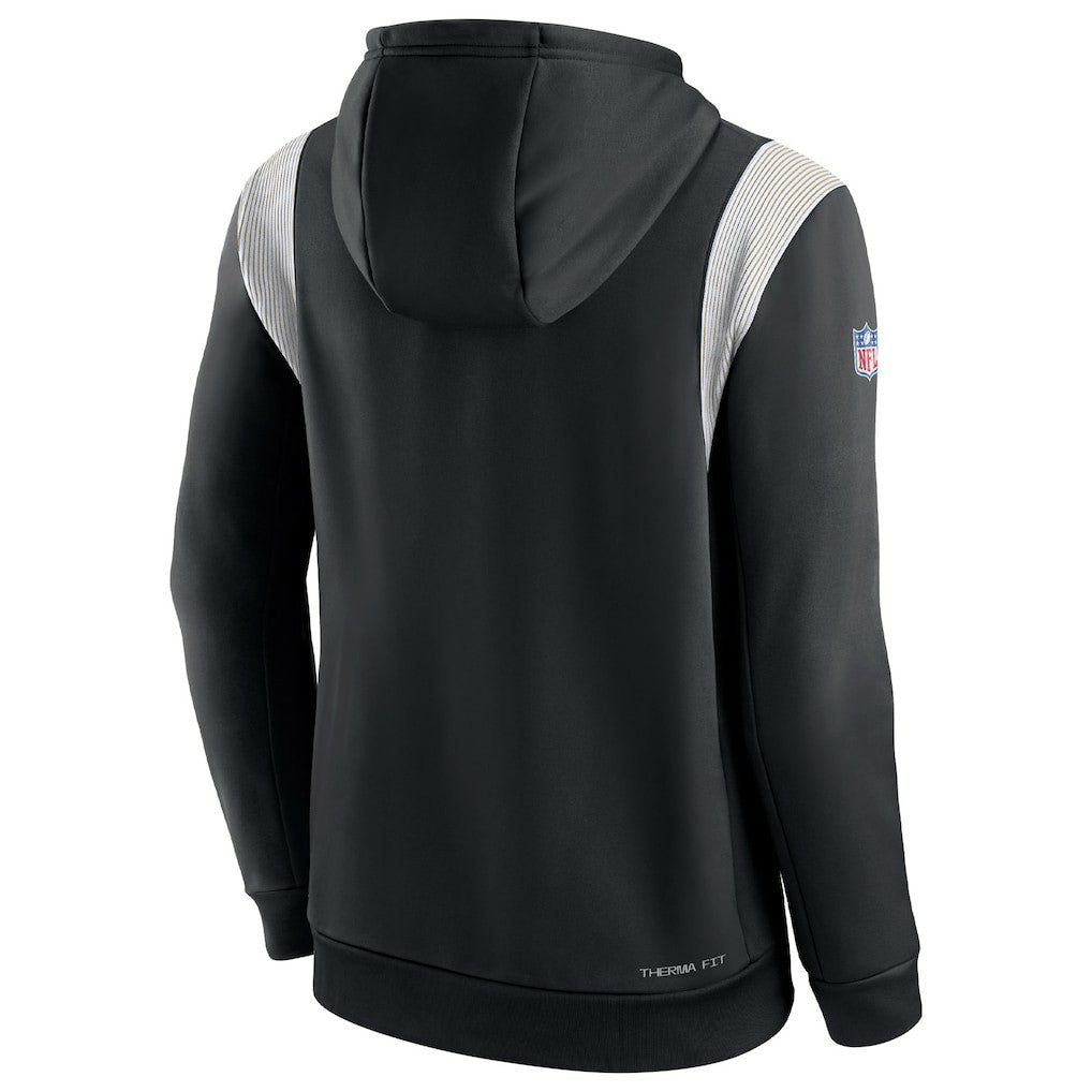 NFL New Orleans Saints Sideline Athletic Stack Performance Pullover Hoodie