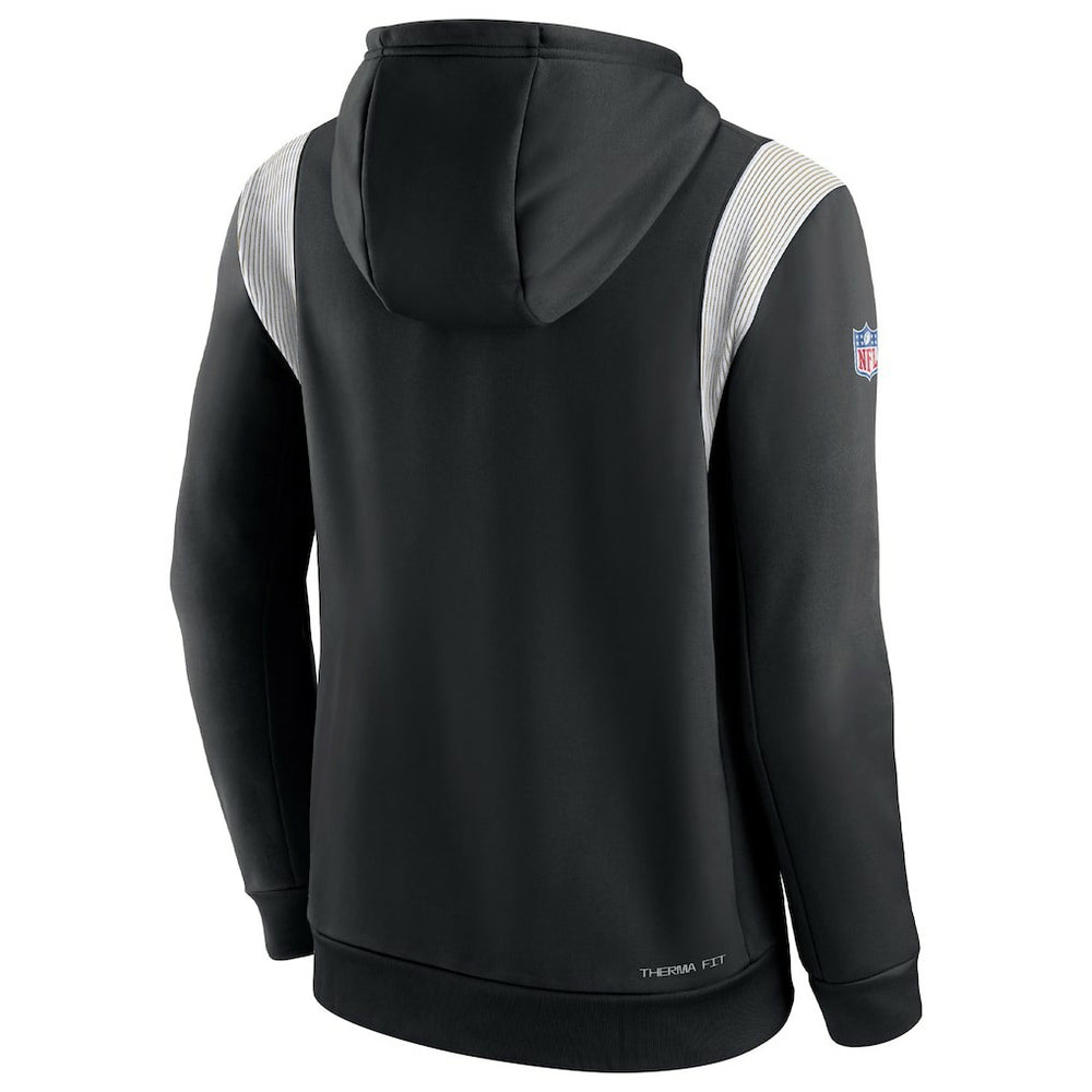 NFL New Orleans Saints Sideline Athletic Stack Performance Pullover Hoodie