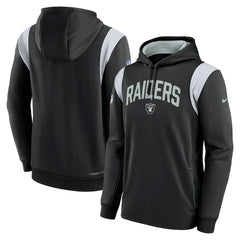 NFL Las Vegas Raiders Sideline Athletic Stack Performance Pullover Hoodie