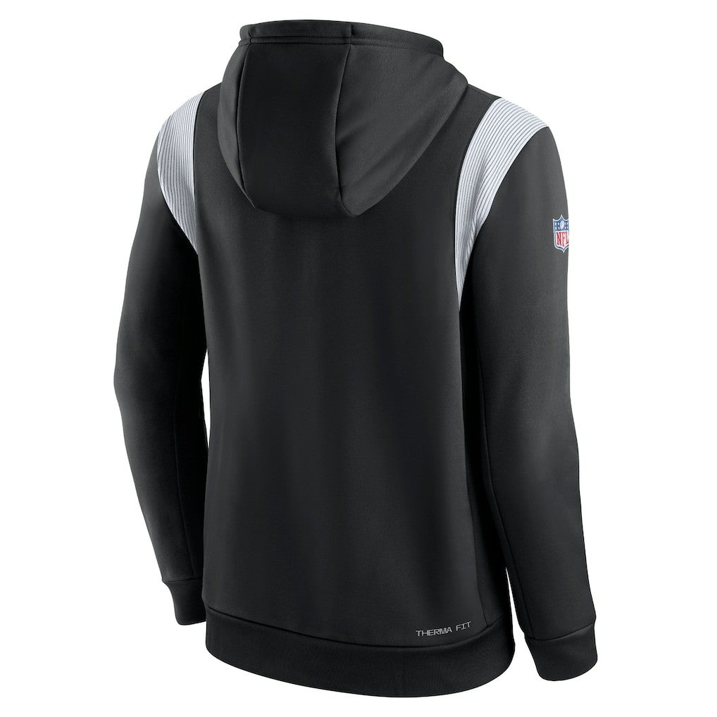 NFL Las Vegas Raiders Sideline Athletic Stack Performance Pullover Hoodie