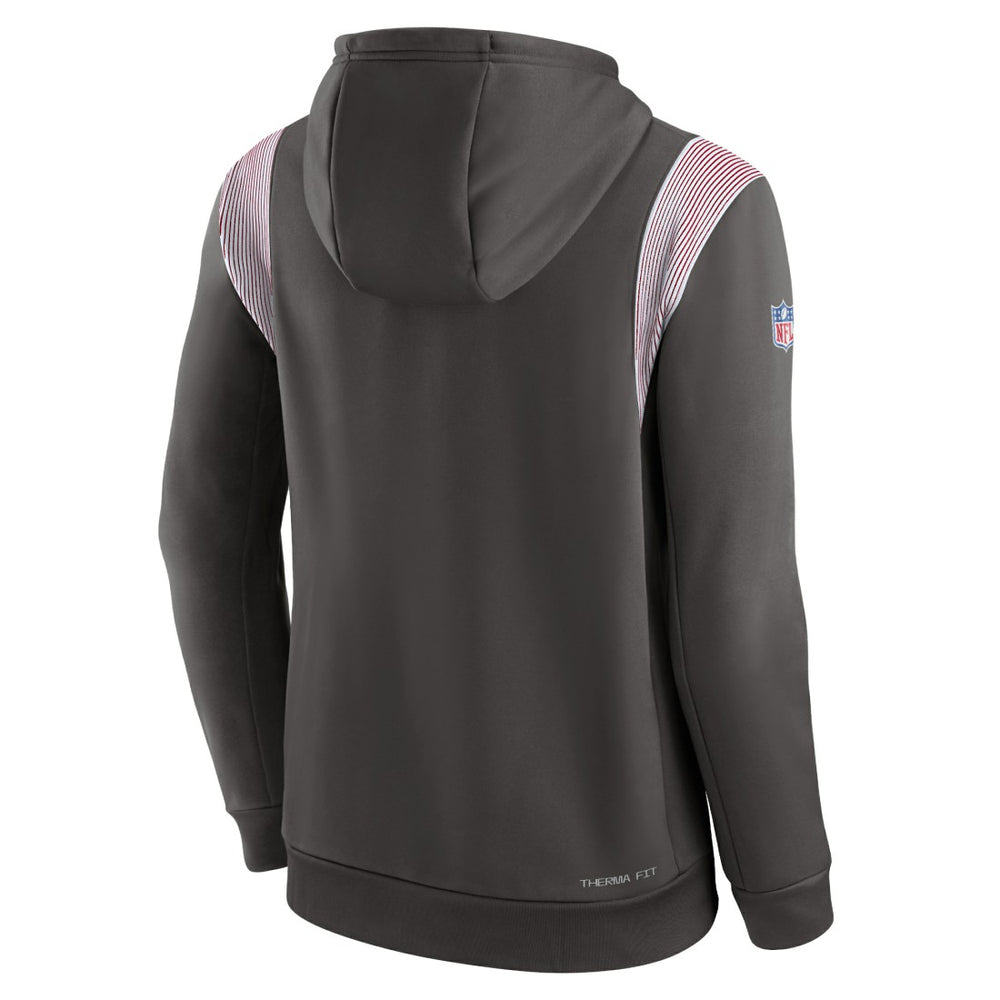 NFL Tampa Bay Buccaneers Sideline Athletic Stack Performance Pullover Hoodie