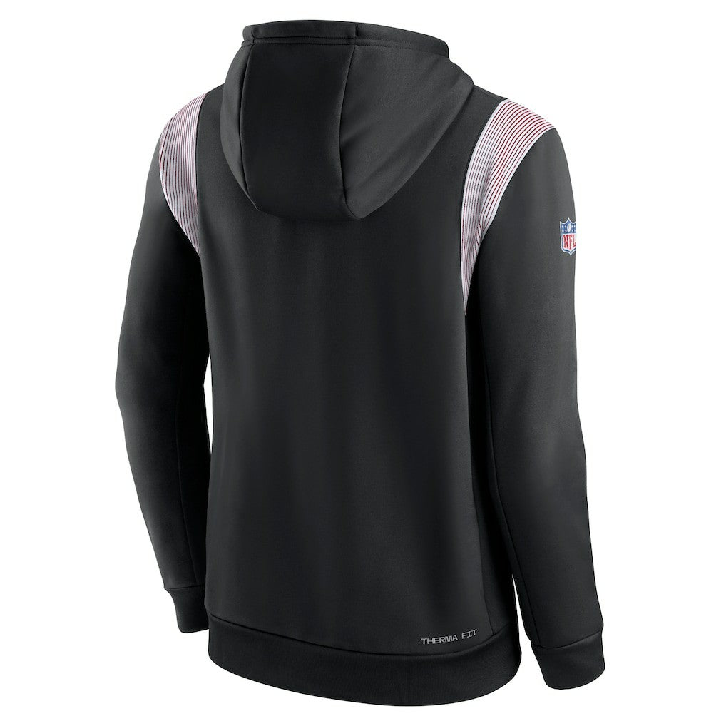 NFL Atlanta Falcons Sideline Athletic Stack Performance Pullover Hoodie