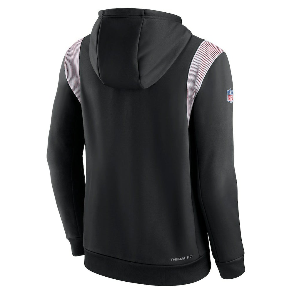 NFL Atlanta Falcons Sideline Athletic Stack Performance Pullover Hoodie