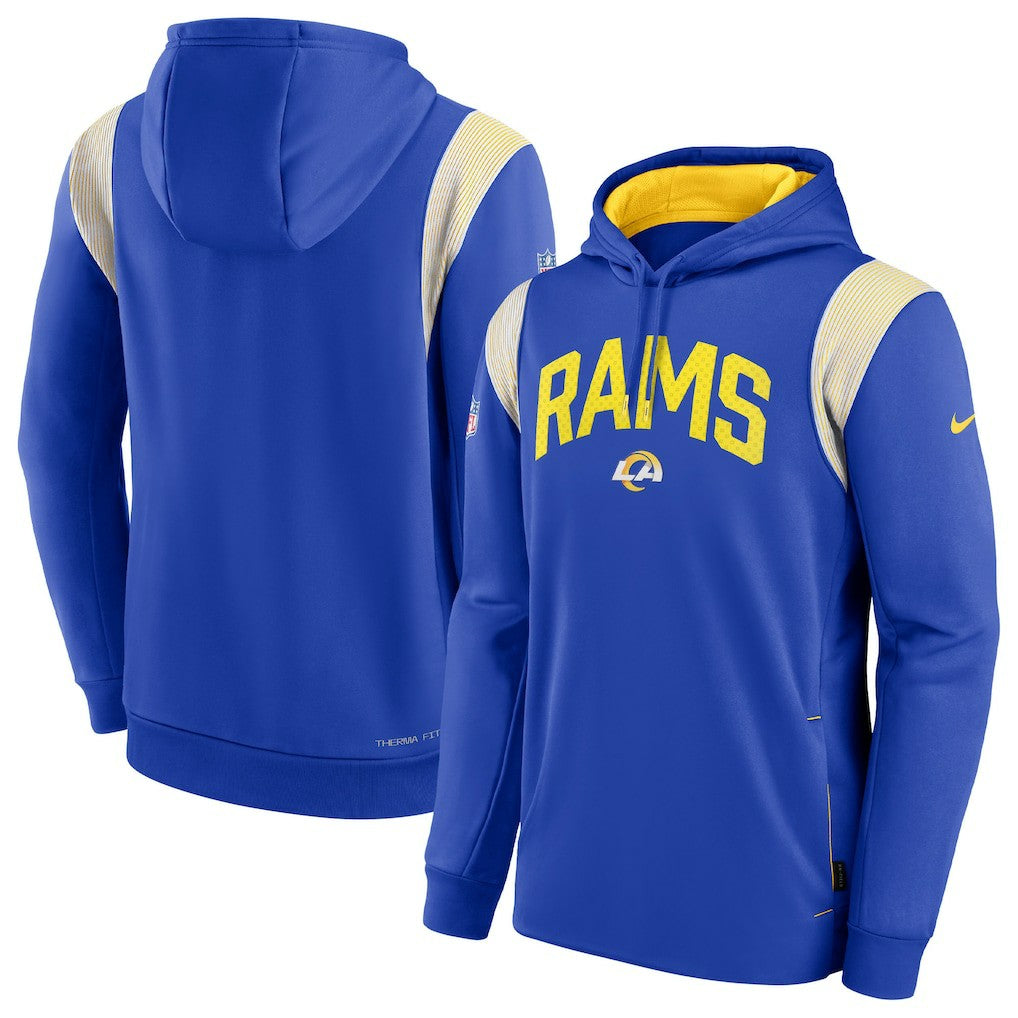 NFL Los Angeles Rams Sideline Athletic Stack Performance Pullover Hoodie