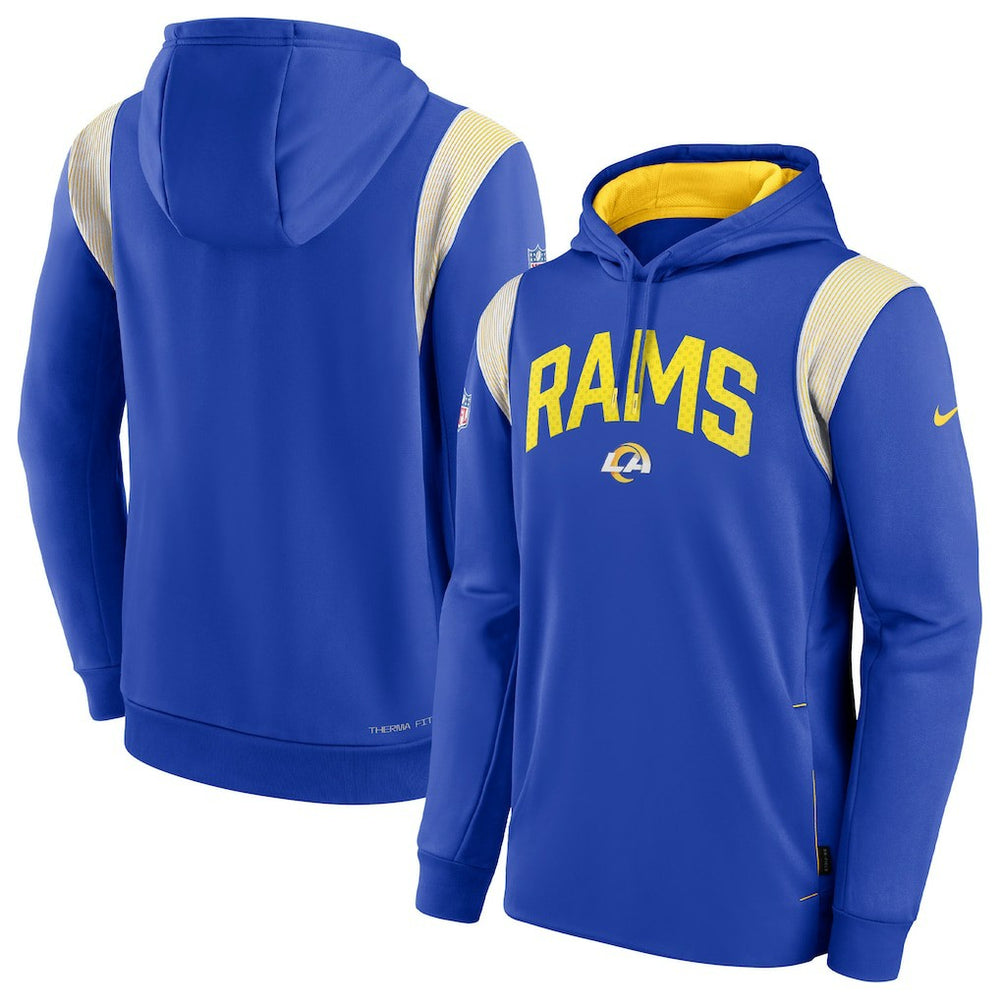 NFL Los Angeles Rams Sideline Athletic Stack Performance Pullover Hoodie
