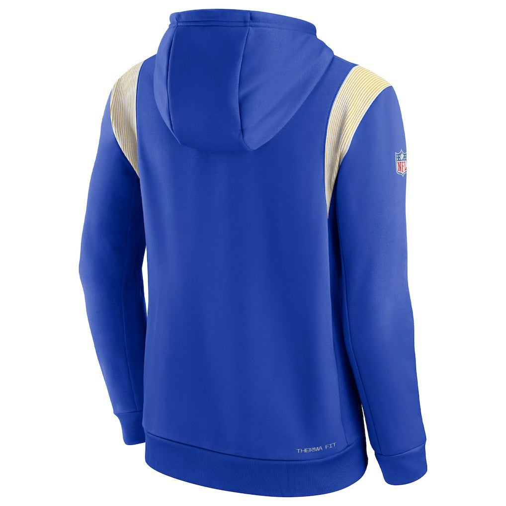 NFL Los Angeles Rams Sideline Athletic Stack Performance Pullover Hoodie