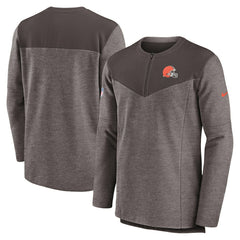 NFL Cleveland Browns Sideline Lockup Performance Quarter-Zip Top