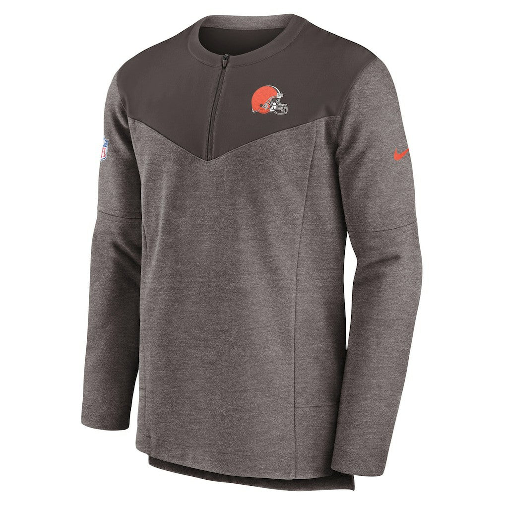NFL Cleveland Browns Sideline Lockup Performance Quarter-Zip Top