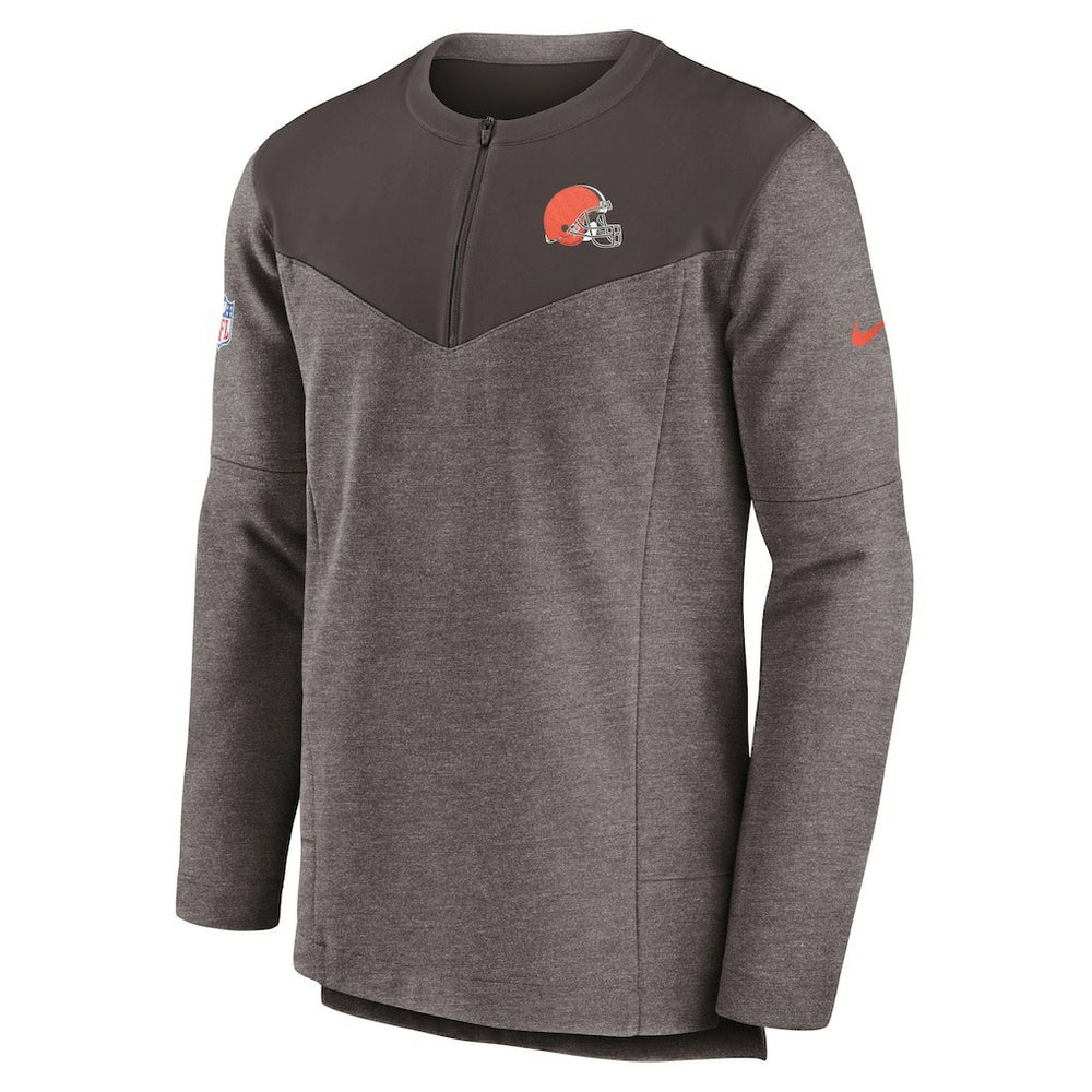NFL Cleveland Browns Sideline Lockup Performance Quarter-Zip Top