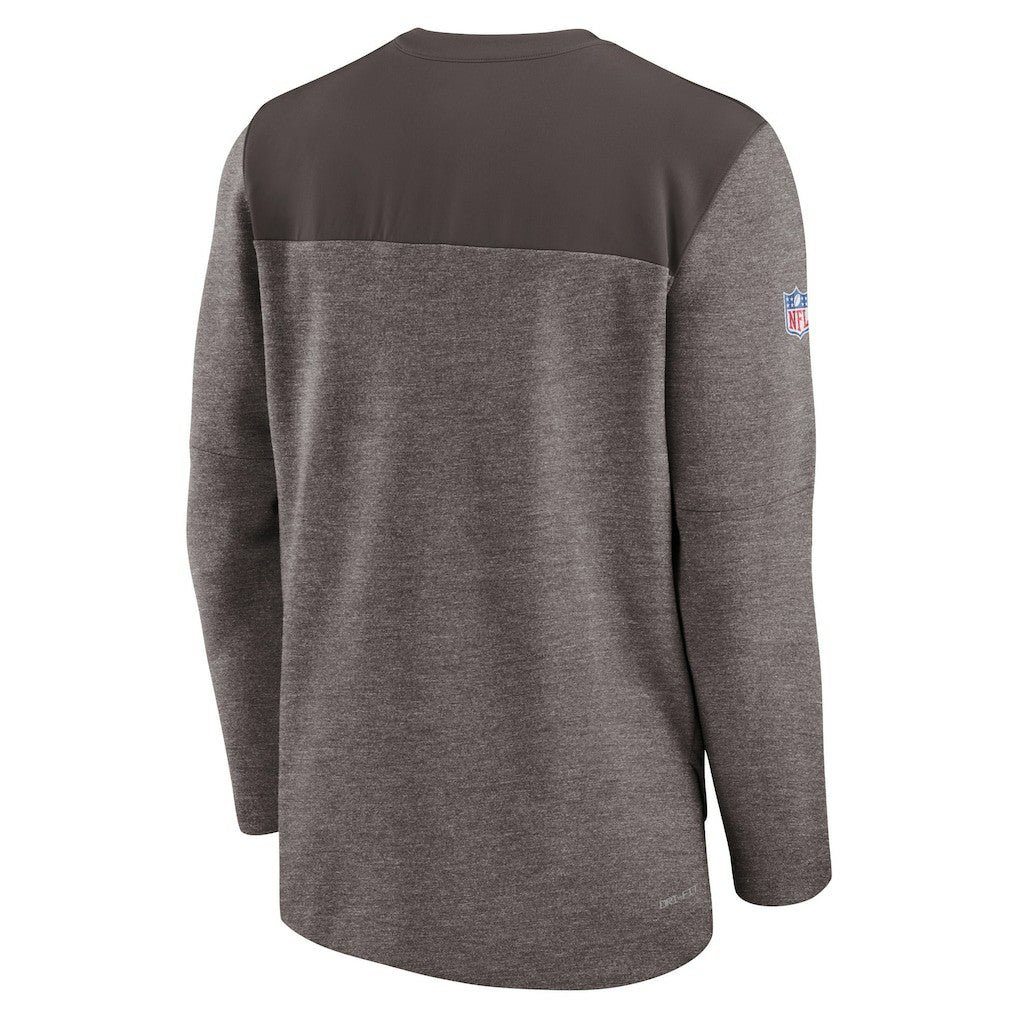 NFL Cleveland Browns Sideline Lockup Performance Quarter-Zip Top
