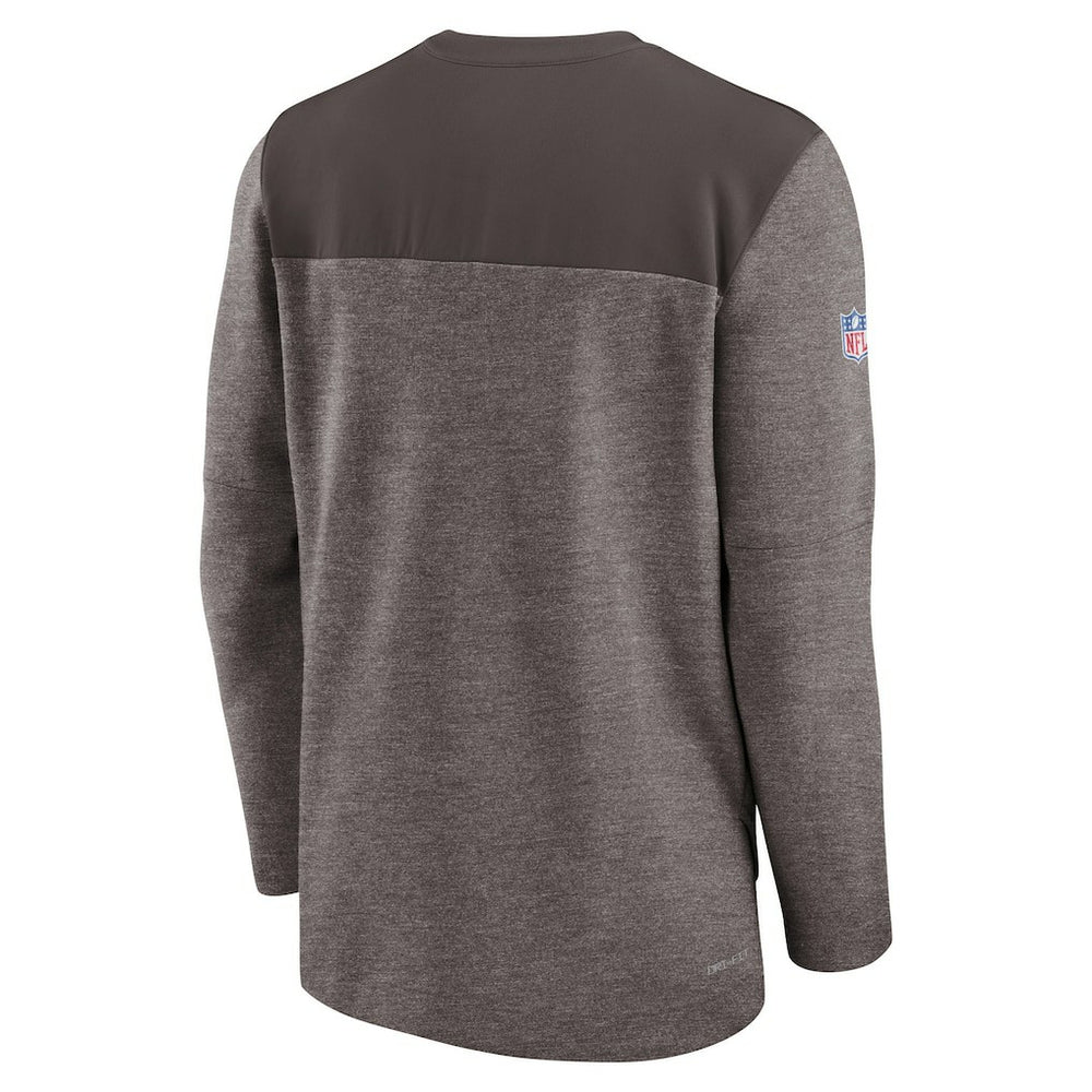 NFL Cleveland Browns Sideline Lockup Performance Quarter-Zip Top