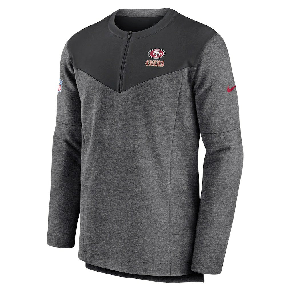 NFL San Francisco 49ers Sideline Lockup Performance Quarter-Zip Top