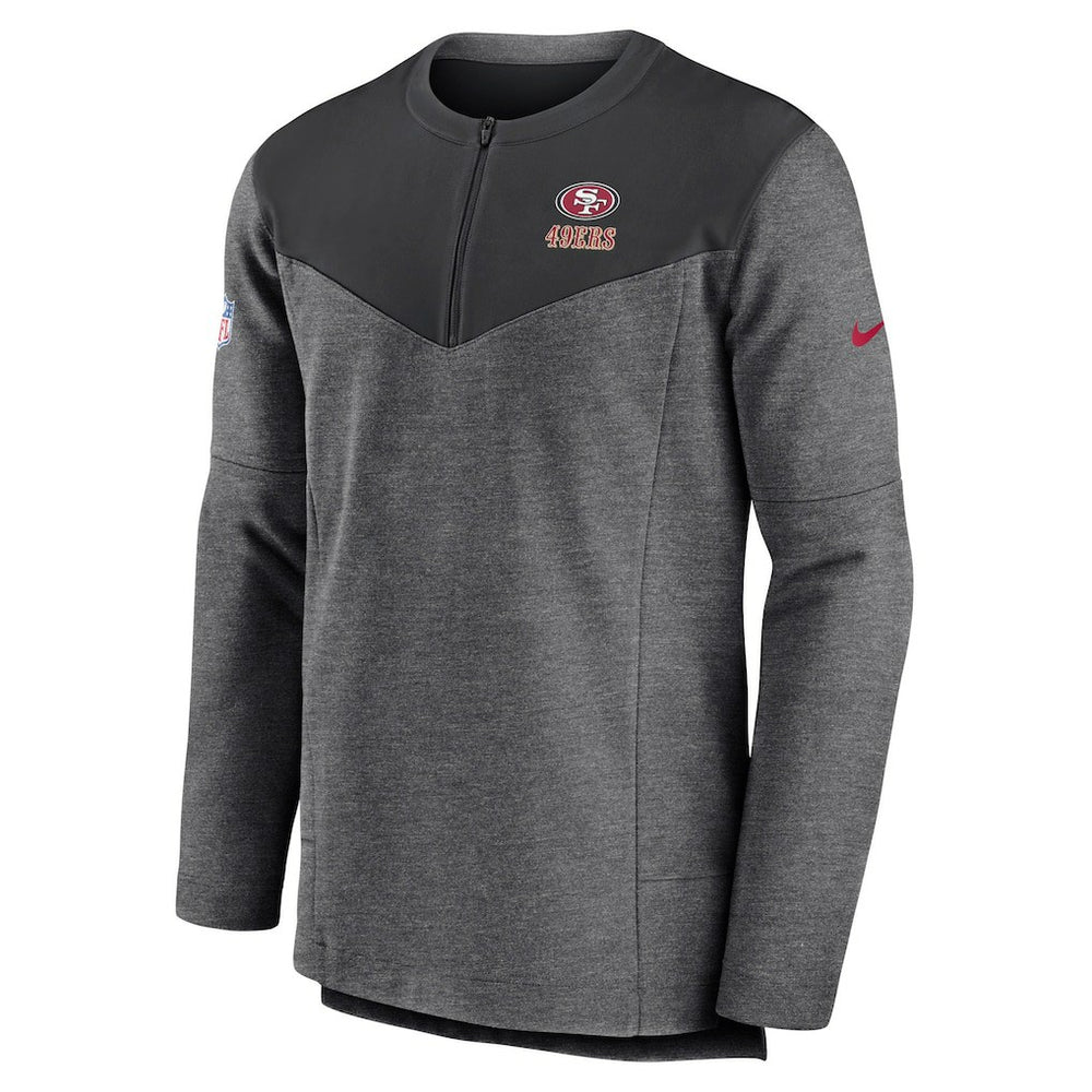 NFL San Francisco 49ers Sideline Lockup Performance Quarter-Zip Top