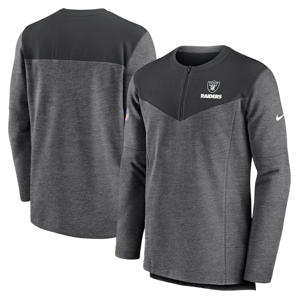 NFL Las Vegas Raiders Sideline Lockup Performance Quarter-Zip Top