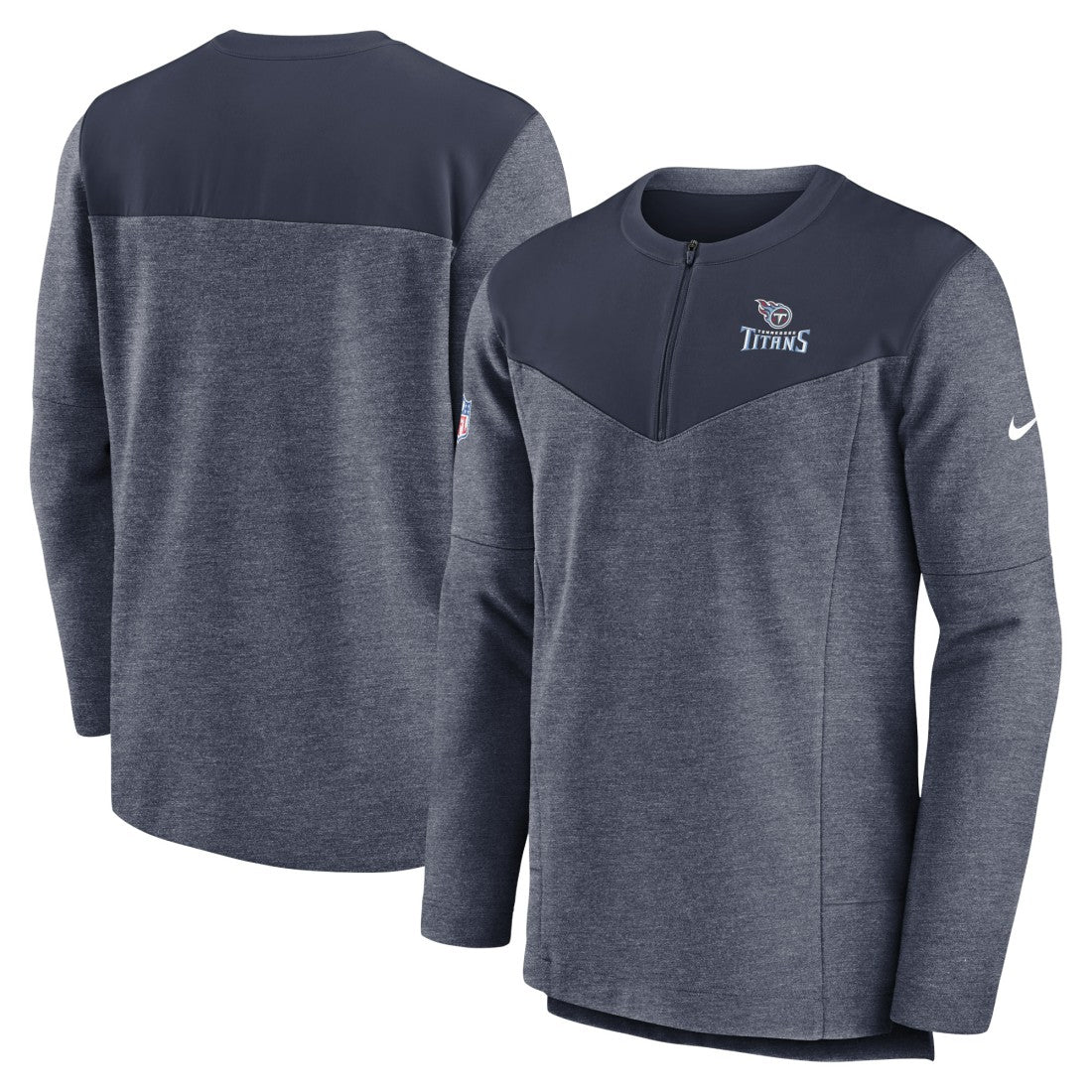 NFL Tennessee Titans Sideline Lockup Performance Quarter-Zip Top