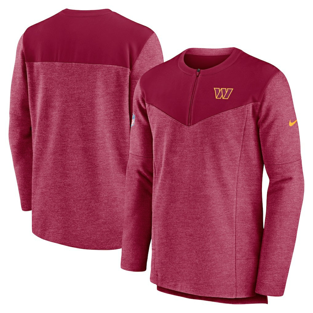 NFL Washington Commanders Sideline Lockup Performance Quarter-Zip Top