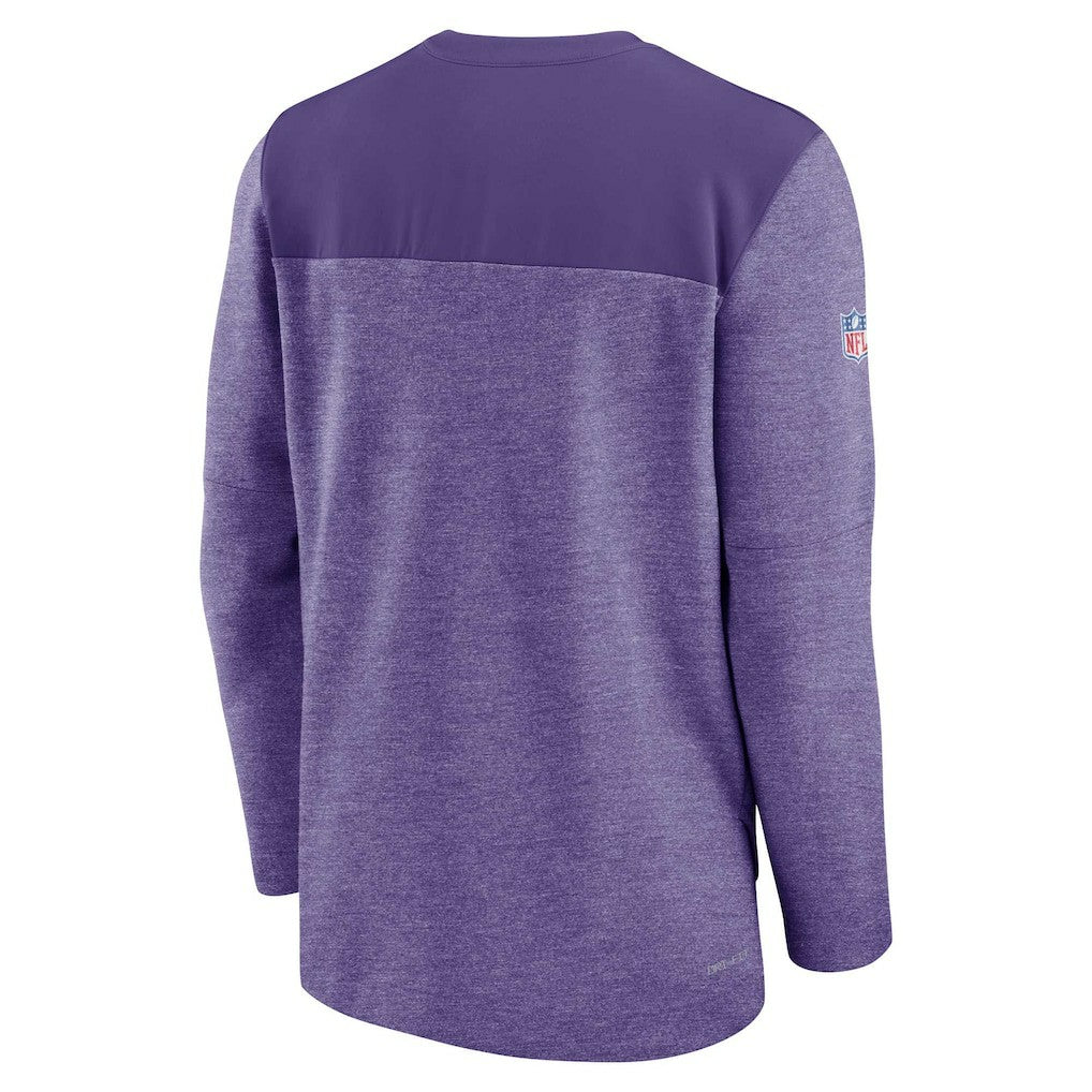 NFL Minnesota Vikings Sideline Lockup Performance Quarter-Zip Top