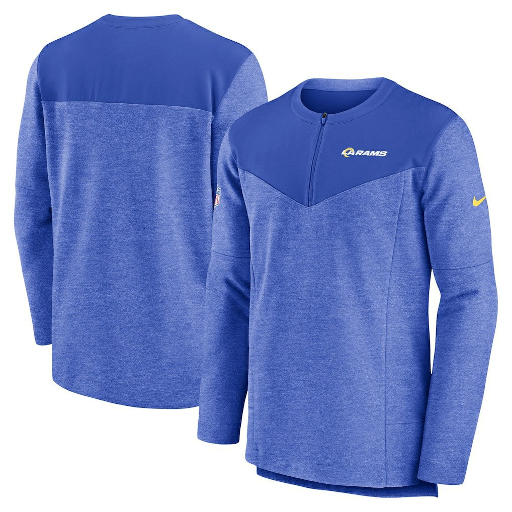 NFL Los Angeles Rams Sideline Lockup Performance Quarter-Zip Top