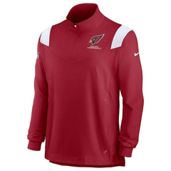 NFL Arizona Cardinals Sideline Coaches Chevron Lockup Quarter-Zip Top